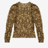 Blouse plissée Zarga en soie imprimée Blouse plissée Zarga en soie imprimée