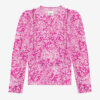 Blouse plissée Zarga en soie imprimée Blouse plissée Zarga en soie imprimée