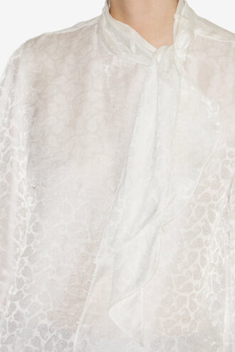 Blouse Raphaella en jacquard de soie