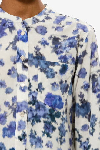 Blouse Rusak en soie imprimée roses