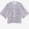 Blouse smockée Destiny en voile de coton imprimé Blouse smockée Destiny en voile de coton imprimé