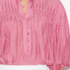 Blouse smockée Destiny en voile de coton uni Blouse smockée Destiny en voile de coton uni