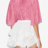 Blouse smockée Destiny en voile de coton uni Blouse smockée Destiny en voile de coton uni