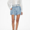 Blouse à volants Pamiala en voile de coton uni Blouse à volants Pamiala en voile de coton uni