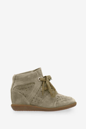 Bobby Sneakers compensées en cuir de veau suédé Bobby Sneakers compensées en cuir de veau suédé