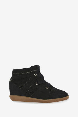 Bobby Sneakers compensées en cuir de veau suédé Bobby Sneakers compensées en cuir de veau suédé