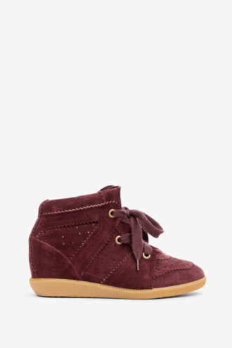 Bobby Sneakers compensées en cuir de veau suédé Bobby Sneakers compensées en cuir de veau suédé