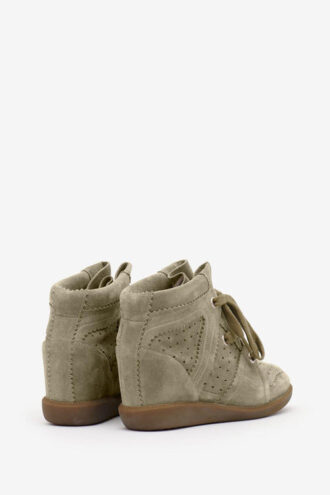 Bobby Sneakers compensées en cuir de veau suédé Bobby Sneakers compensées en cuir de veau suédé