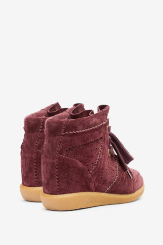 Bobby Sneakers compensées en cuir de veau suédé Bobby Sneakers compensées en cuir de veau suédé