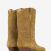 Bottes cowboy Duerto en cuir de veau suédé brodé Bottes cowboy Duerto en cuir de veau suédé brodé