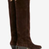 Bottes cowboy en cuir de veau suédé Denvee