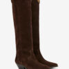 Bottes cowboy en cuir de veau suédé Denvee