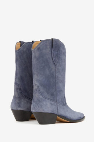 Bottes cowboy en cuir de veau suédé Duerto