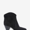 Bottes cowboy à talons hauts en cuir de veau suédé Darizo Bottes cowboy à talons hauts en cuir de veau suédé Darizo