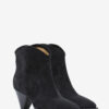 Bottes cowboy à talons hauts en cuir de veau suédé Darizo Bottes cowboy à talons hauts en cuir de veau suédé Darizo