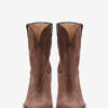 Bottes cowboy à talons hauts en cuir de veau suédé Leyane Bottes cowboy à talons hauts en cuir de veau suédé Leyane