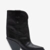 Bottes cowboy à talons hauts en cuir Leyane