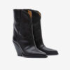 Bottes cowboy à talons hauts en cuir Leyane