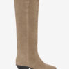 Bottes de cowboy Denvee en cuir de veau suédé