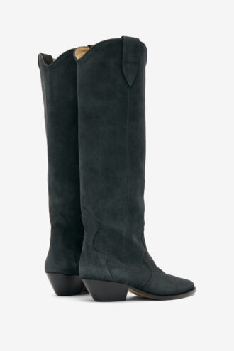 Bottes de cowboy Denvee en cuir de veau suédé