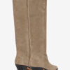 Bottes de cowboy Denvee en cuir de veau suédé