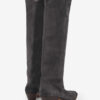 Bottes de cowboy Denvee en cuir de veau suédé Bottes de cowboy Denvee en cuir de veau suédé