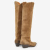 Bottes de cowboy Denvee en cuir de veau suédé