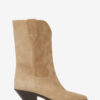 Bottes de cowboy en cuir de veau suédé Dahope