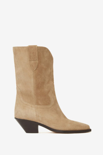Bottes de cowboy en cuir de veau suédé Dahope Bottes de cowboy en cuir de veau suédé Dahope
