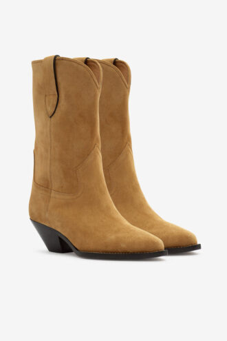 Bottes de cowboy en cuir de veau suédé Dahope Bottes de cowboy en cuir de veau suédé Dahope