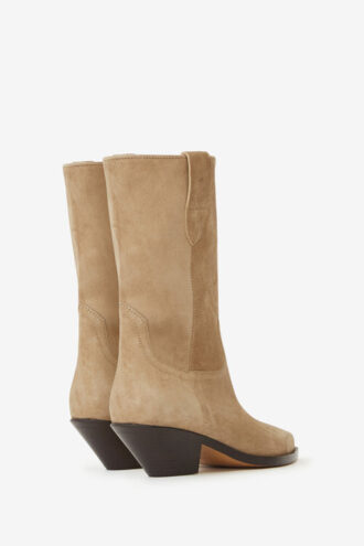 Bottes de cowboy en cuir de veau suédé Dahope Bottes de cowboy en cuir de veau suédé Dahope