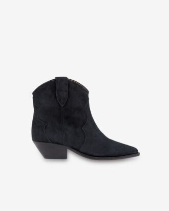 Bottes de cowboy en cuir de veau suédé Dewina