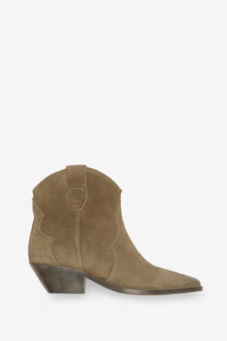 Bottes de cowboy en cuir de veau suédé Dewina