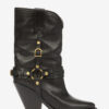 Bottes de cowboy en cuir Lyka avec lanières Bottes de cowboy en cuir Lyka avec lanières