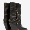 Bottes de cowboy en cuir Lyka avec lanières Bottes de cowboy en cuir Lyka avec lanières