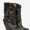Bottes de cowboy en cuir Lyka avec lanières Bottes de cowboy en cuir Lyka avec lanières