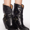 Bottes de cowboy en cuir Lyka avec lanières Bottes de cowboy en cuir Lyka avec lanières