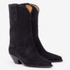 Bottes de cowboy en cuir suédé Dahope Bottes de cowboy en cuir suédé Dahope