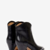 Bottes de cowboy en cuir à talons hauts Darizo