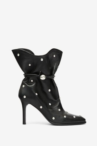Bottes en cuir cloutées Lolya