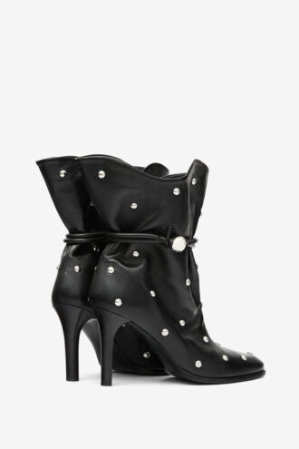 Bottes en cuir cloutées Lolya