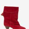 Bottes en cuir de veau suédé drapé Dalby Bottes en cuir de veau suédé drapé Dalby
