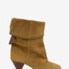 Bottes en cuir de veau suédé drapé Dalby Bottes en cuir de veau suédé drapé Dalby