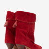 Bottes en cuir de veau suédé drapé Dalby Bottes en cuir de veau suédé drapé Dalby