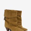 Bottes en cuir de veau suédé drapé Dalby Bottes en cuir de veau suédé drapé Dalby