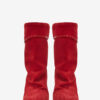 Bottes en cuir de veau suédé drapé Dalby Bottes en cuir de veau suédé drapé Dalby