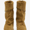 Bottes en cuir de veau suédé drapé Dalby Bottes en cuir de veau suédé drapé Dalby