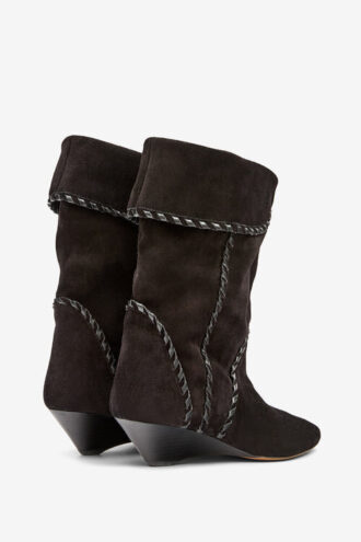 Bottes en cuir de veau suédé Edoa