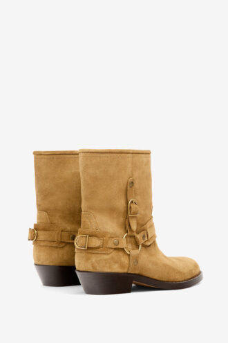 Bottes en cuir de veau suédé Ildred