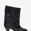 Bottes en cuir drapé Dalby
